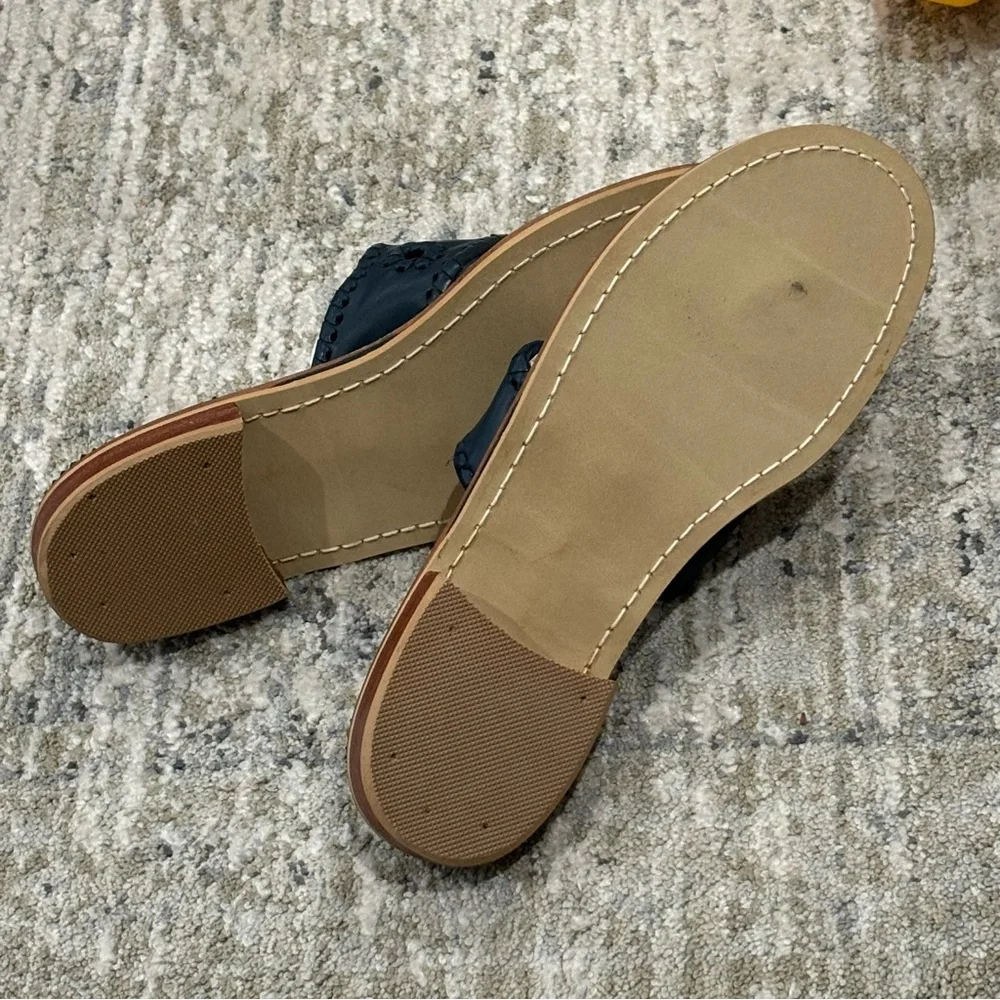 New! Jack Rogers Jack Flat Sandal Midnight Navy Blue Size 7 - Picture 8 of 10